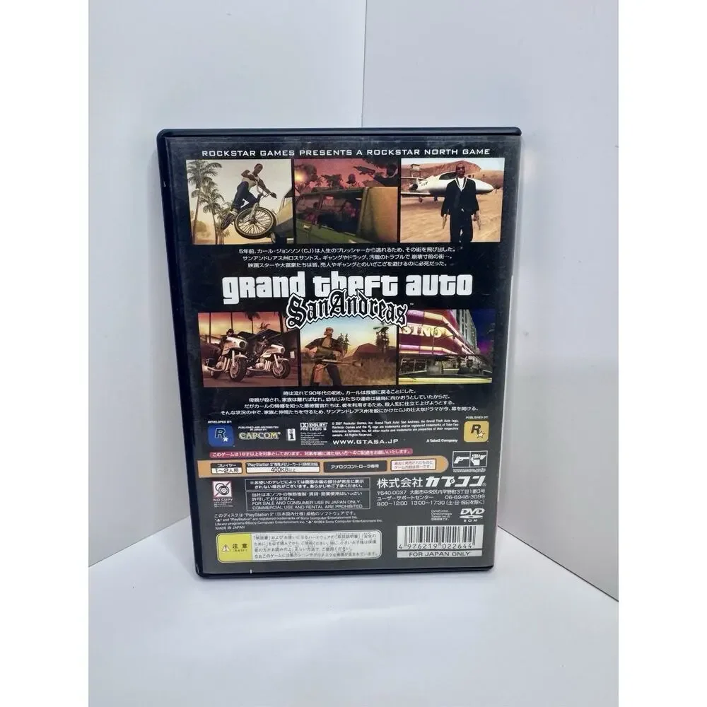 Grand Theft Auto San Andreas Sony Playstation 2 PS2 Japanese Region Locked